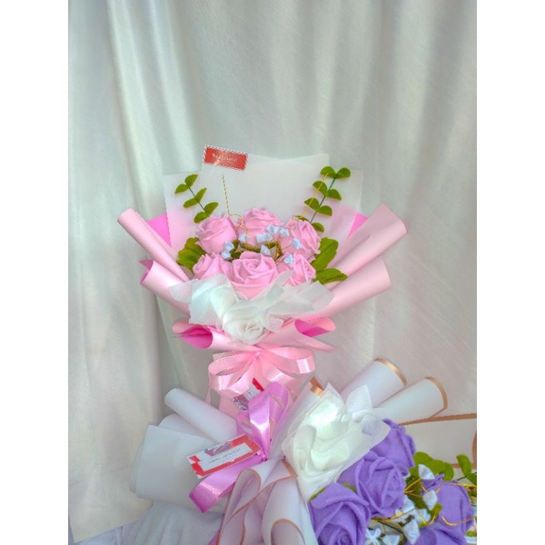 BUKET BUNGA FLANEL MURAH / BUKET BUNGA FLANEL