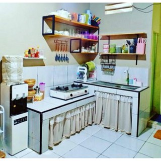 Jual Rak Dapur Rak Bumbu Kitchen Set Rak Hiasan Dinding Rak Tempel ...