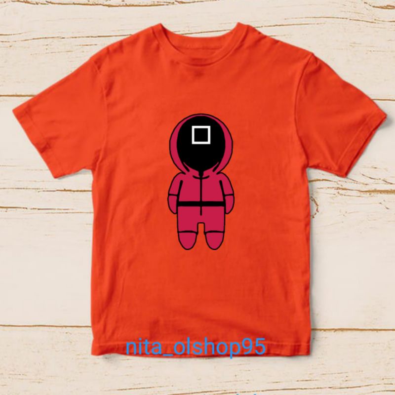 baju squid game karakter kaos anak terlaris