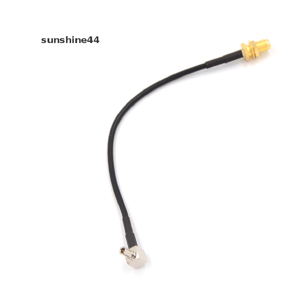 Sunshine TS9 Kabel Antena Coaxial Pigtail Male Sudut Kanan SMA Female