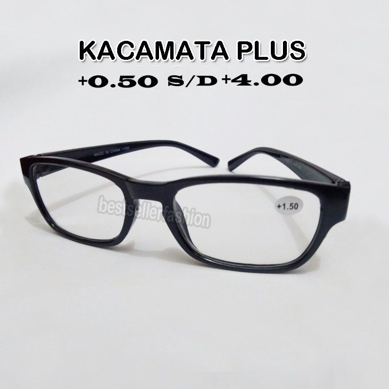 kacamata baca plus frameless pria dan wanita +1.00 s/d +4.00 Rabun Dekat