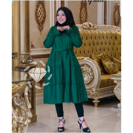 Tunik remaja Pesta model terbaru kekinian 2021 / baju wanita tunik murah / tunik import dress diona
