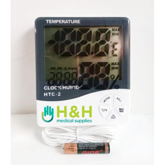 Termometer Ruangan / Hygrometer HTC 1 / Hygrometer HTC 2 / Alat ukur Suhu Ruangan