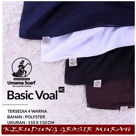 Part 2   Voal polos umama (NEW) putih/hitam Jilbab sekolah polos grosir/queenalmoss