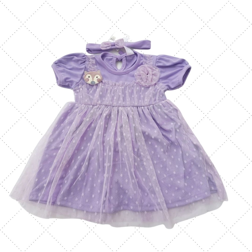 Dress Rubah Tule  Bayi Anak Perempuan Cewek Bayi Bestseller Murah M038 PEEK A BOO MH-B