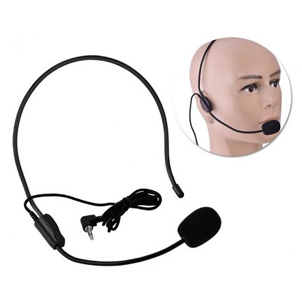 Mikrofon Mikropon Presentasi HP Laptop Mic Clip On Bando Headset Microphone Jack 3.5mm Berkualitas High Quality Jernih Audio Splitter U Live Audio Zoom Meeting Google Meeting Rapat IG Presenter MC Youtuber Mikropon Mik Kepala Perekam Suara HP20