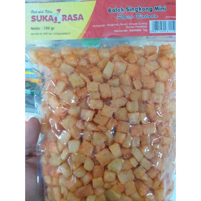 

Balok singkong mini rasa balado