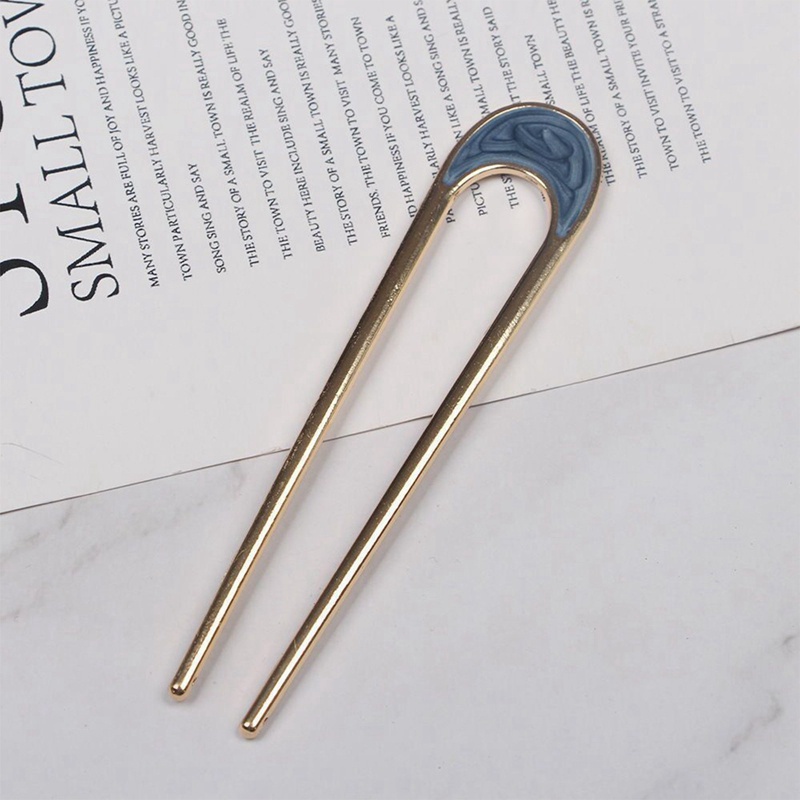 Fancyqube Japan Minimalist Hairpin Alloy Metal Conch Shell Hair Sticks For Women Headwear Girl Hair Tools Bun Maker Hair Accessories