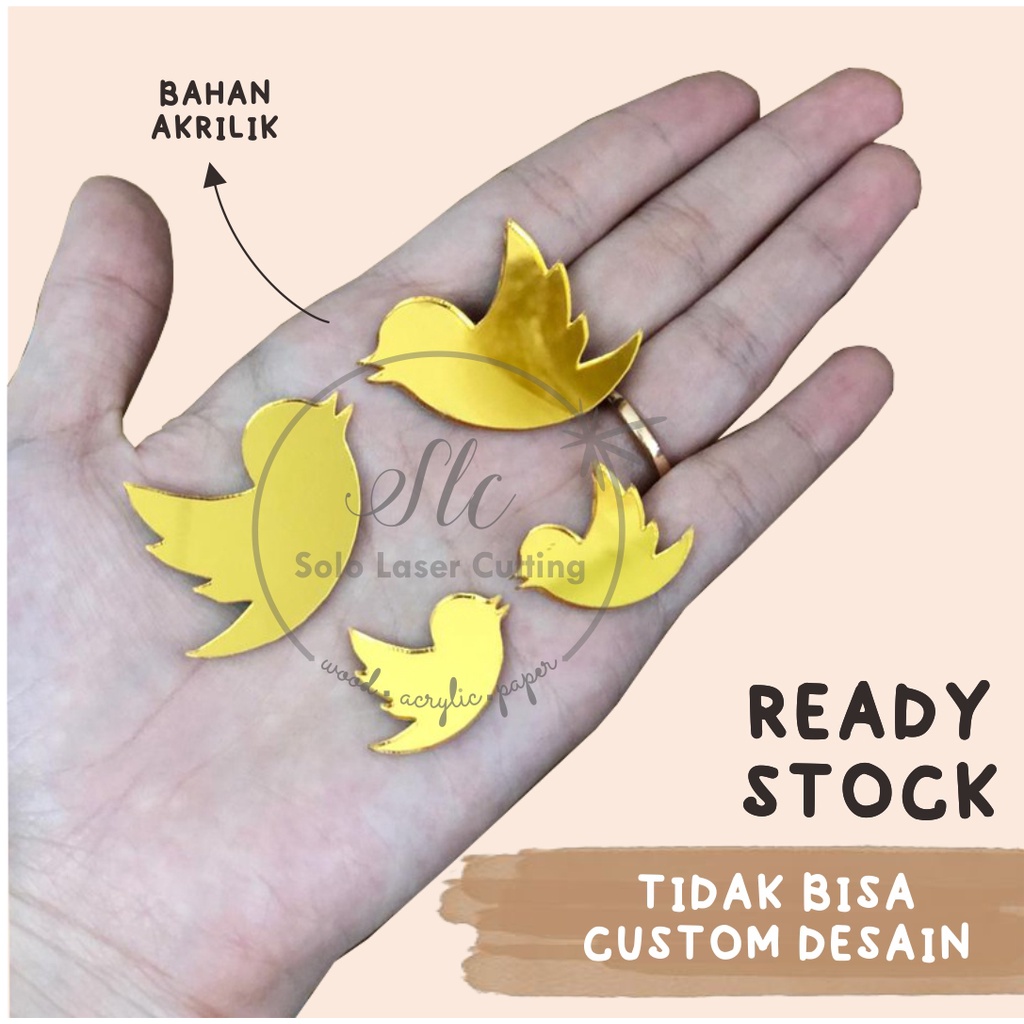 

Burung couple mini akrilik chipboard harga satuan ukiran akrilik timbul mirror gold mirror rosegold mirror silver calligraphy isi pigura mahar hiasan dekorasi figura frame mahar seserahan hantaran mas kawin pernikahan craft scrabbook hewan rustic