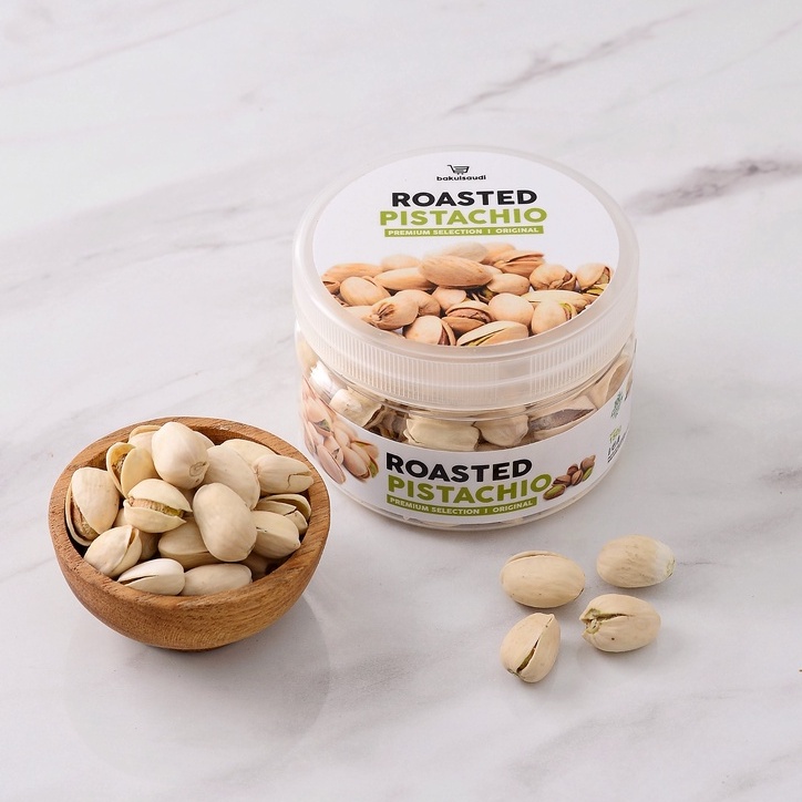 Kacang Pistachio Panggang Renyah Premium Original 100% Pistachios Roasted Kacang Fustuk Pistacio