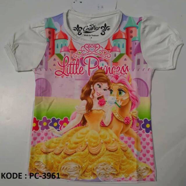 Koleksi PRINCESS 1-7T Kaos Anak Perempuan merk Coco Ice