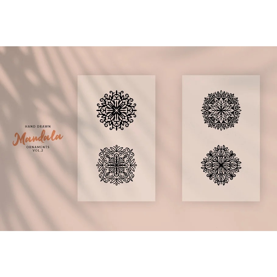 Hand Drawn Mandala Ornaments Vol2