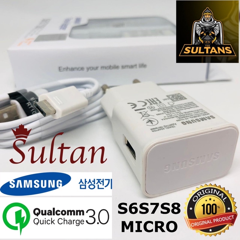 PROMO SULTAN CHARGER SAMSUNG S6 S7 S8 MICRO FAST ORIGINAL