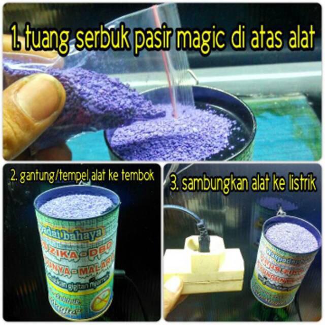 Tungku Pemanas Obat Nyamuk Elektrik pasir Magic + Bonus Rafill 25gr