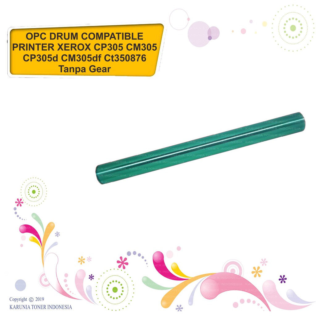 Opc Drum Compatible Fuji Xerox CP305 CM305 CP305d CM305df Tanpa Gear