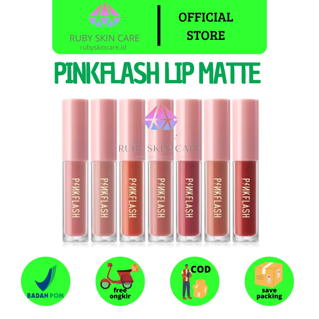 PINKFLASH - PINKFLASH Lip Matte tahan lama/Lip matte pinkflash | PINKFLASH Lip Matte Waterproof Lips
