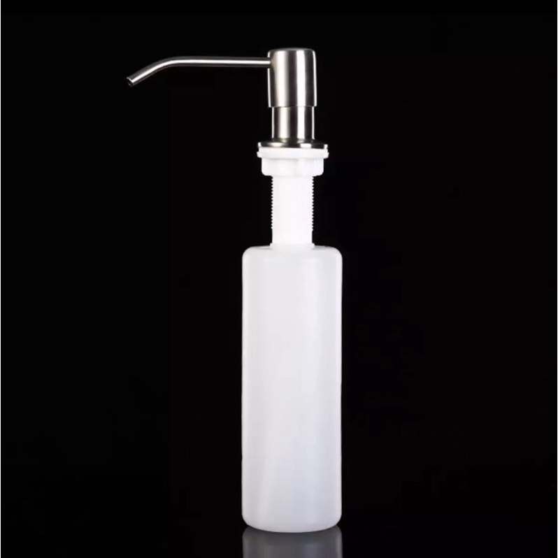 Tempat sabun Cair Washtafel Cuci tangan Tanam/ Dispenser soap Sink Hitam gold Rosegold/Tempat sabun-Stainless doff