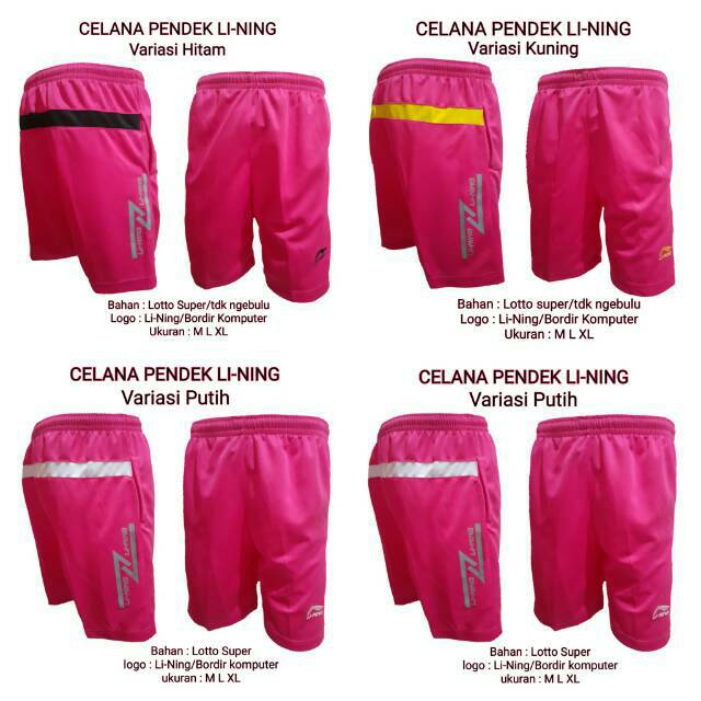 BEST SELLER CELANA  PENDEK  OLAHRAGA BADMINTON LINING CELANA  