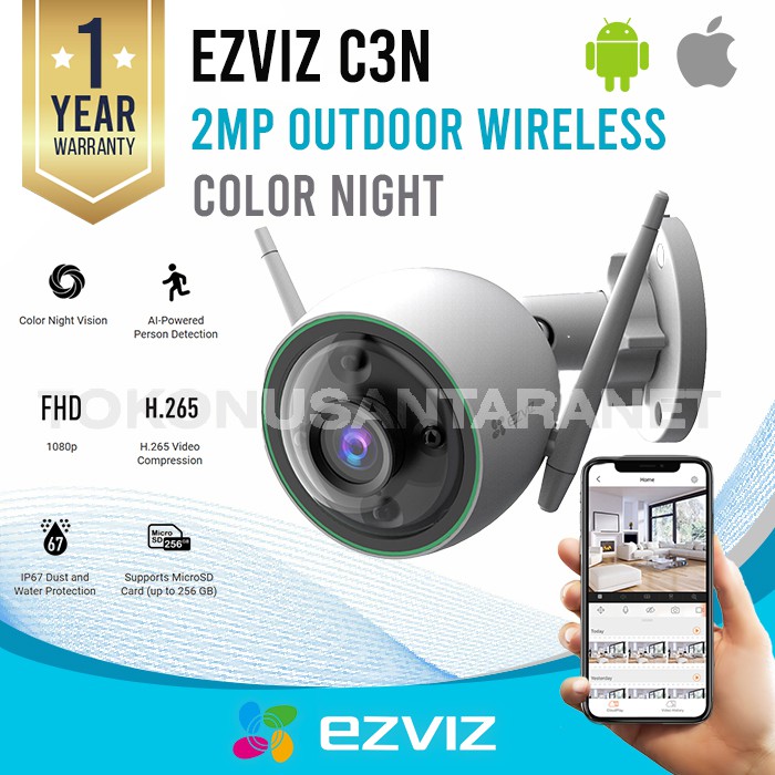 EZVIZ C3N 1080P IP Wireless Outdoor CCTV
