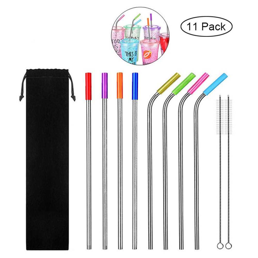 

ASHIE Sedotan Stainless Steel Bending Straw Capillary 8PCS - H0DG-010