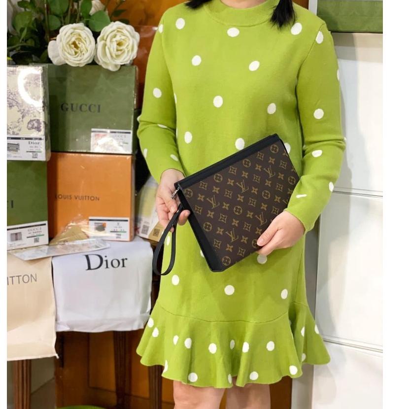 TrxQ6c6B--Tas VOYAGE + BOX import Clutch Super premium impor korea voyage pita gucci