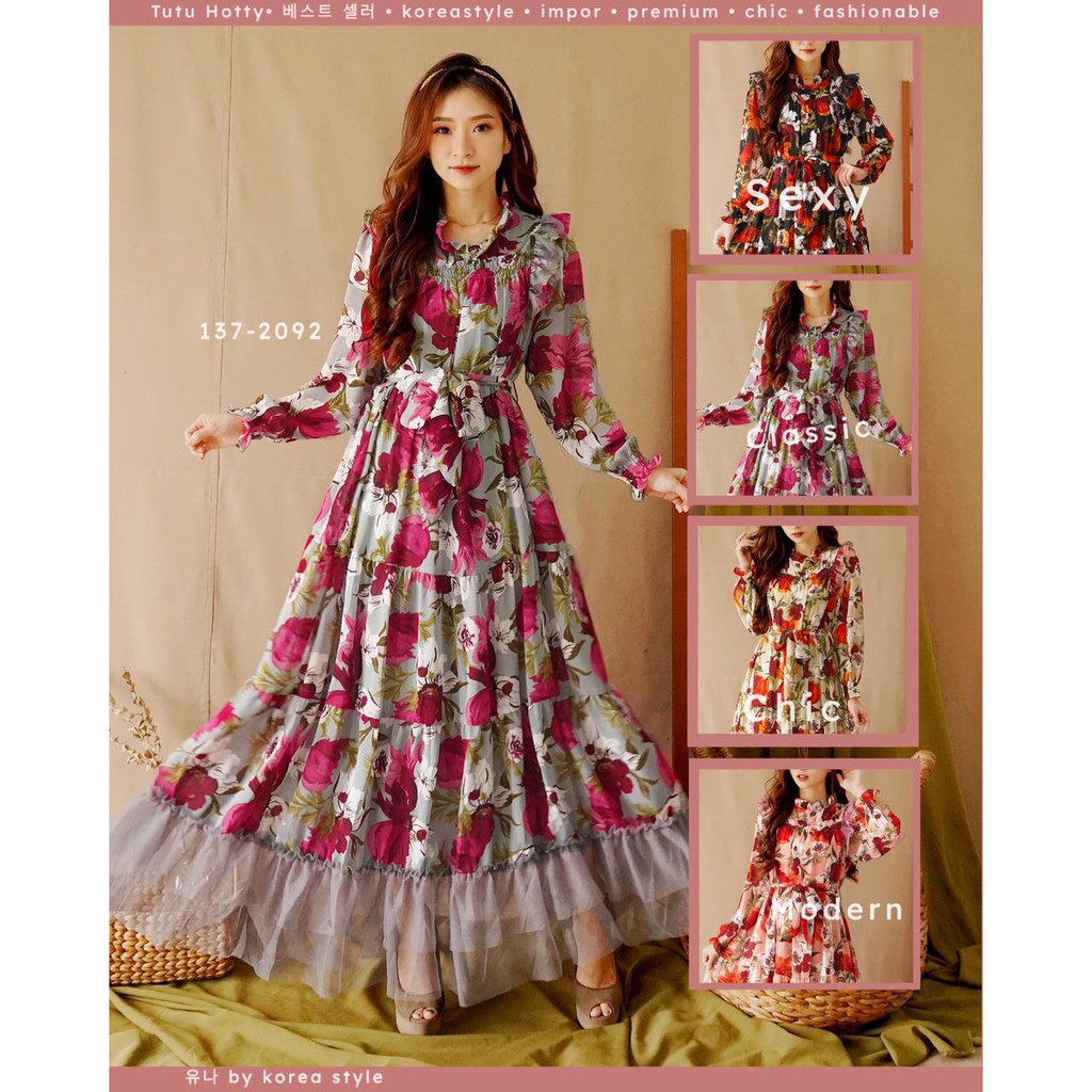 GAMIS IMPORT CERUTY KOREA BUNGA TUTU BY GASA