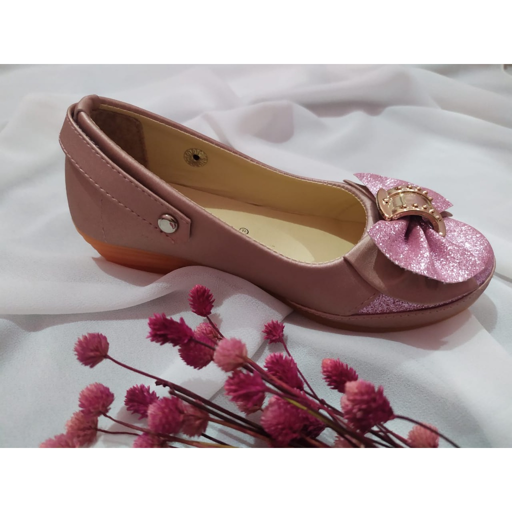 SEPATU ANAK SEPATU PESTA ANAK PEREMPUAN 5-10 THN SOL KARET