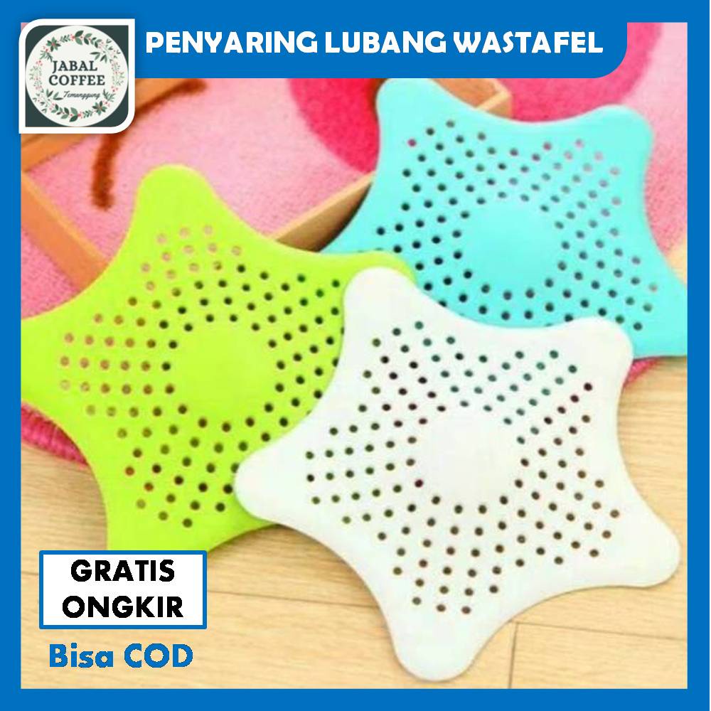 Penutup Lubang Wastafel / Saringan Wastafel Silicone Star / Saringan Saluran Air Wastafel KaretJ130