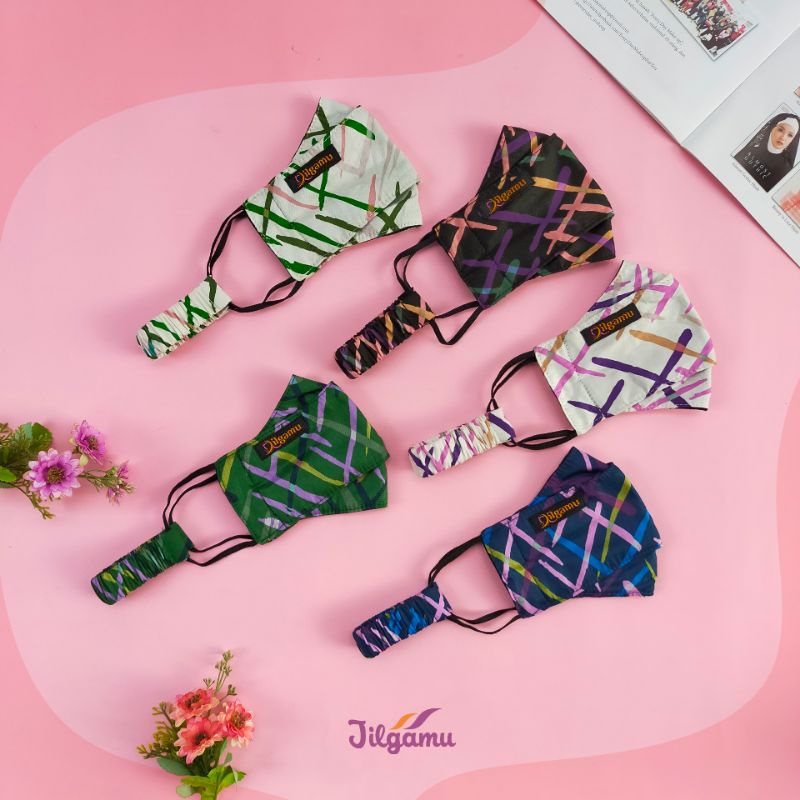 PAKET 12PCS Masker Kain Premium 3D | Masker Model Terbaru 2021