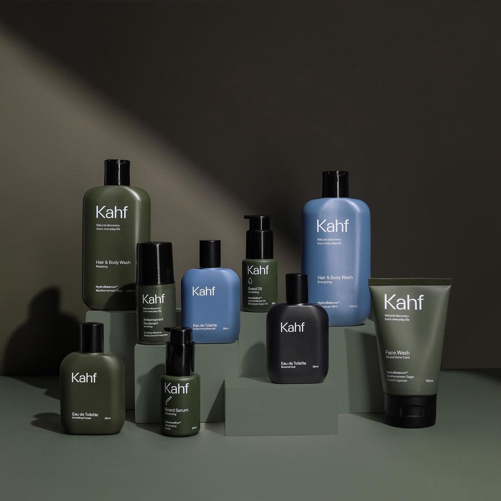 ✦SINAR✦ Kahf Skin Care Cowok - Face Wash - Hair Body Wash - EDT - Deodorant - Beard Care - Sunscreen