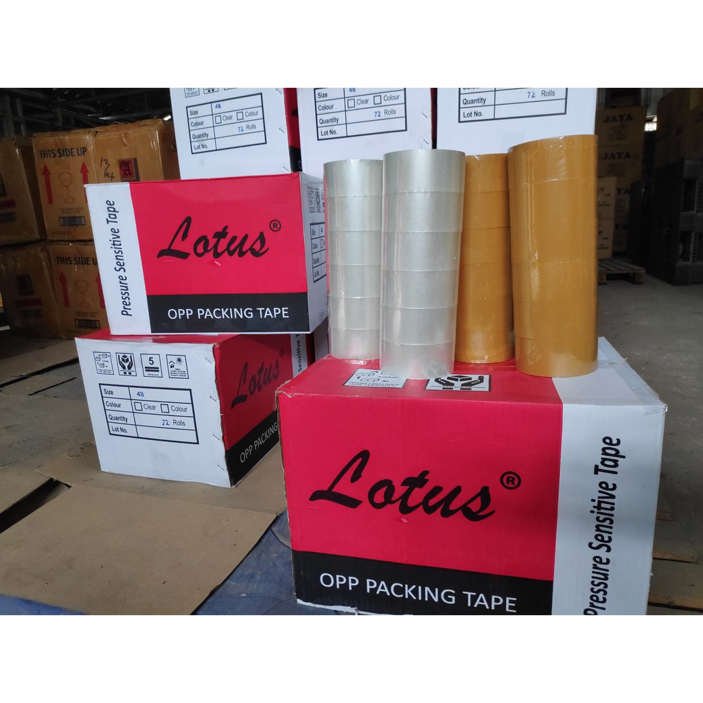 

Lakban Lotus - Lakban Coklat Atau Bening-Lakban 100 Yard
