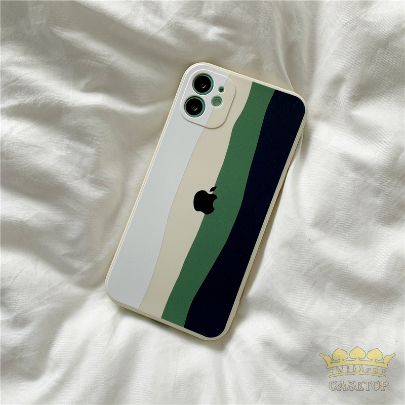 Casing Iphone 12 Pro Max 11 8plus 7plus 6 6s Plus 7 8 Se X Xr Xs Max 11pro Max Motif Pelangi-2