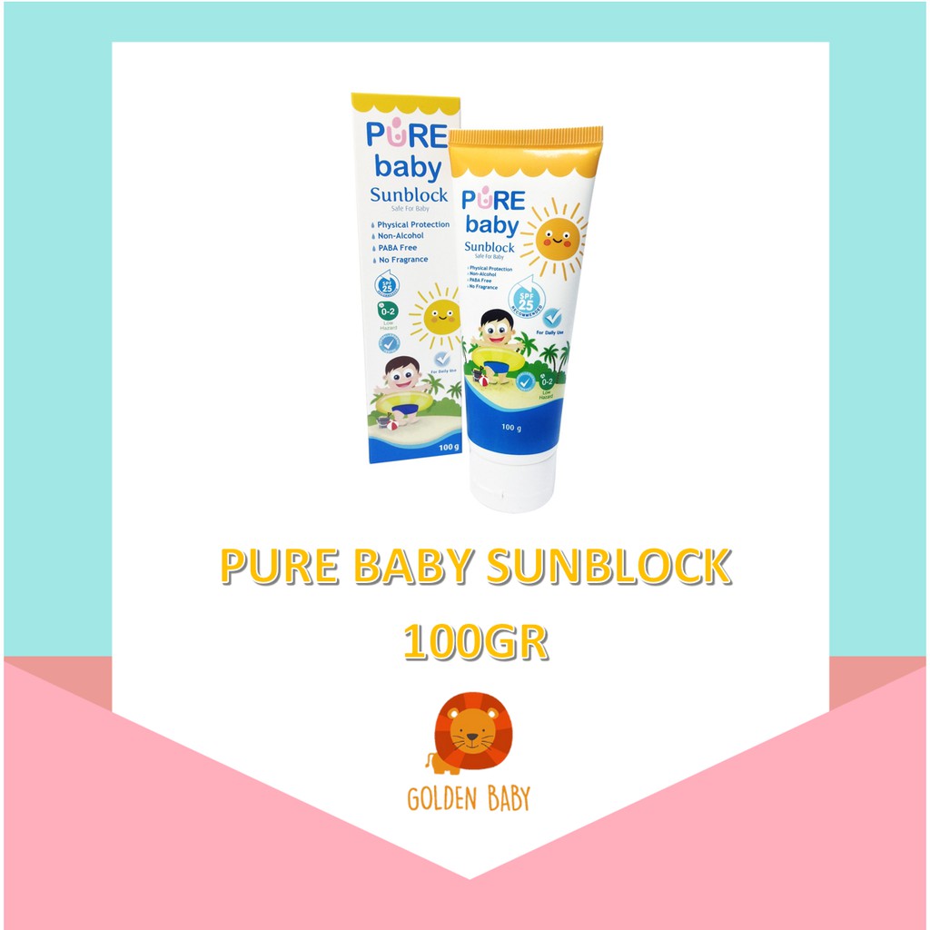 Purebaby SunBlock SPF 25 Pure Baby Sun Blok Bayi dan Anak-anak
