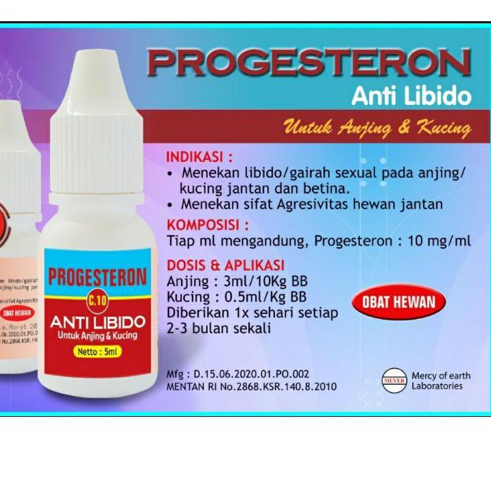 ✈ PROGESTERON 5 ml Anti LBDO untuk Anjing dan Kucing ☛