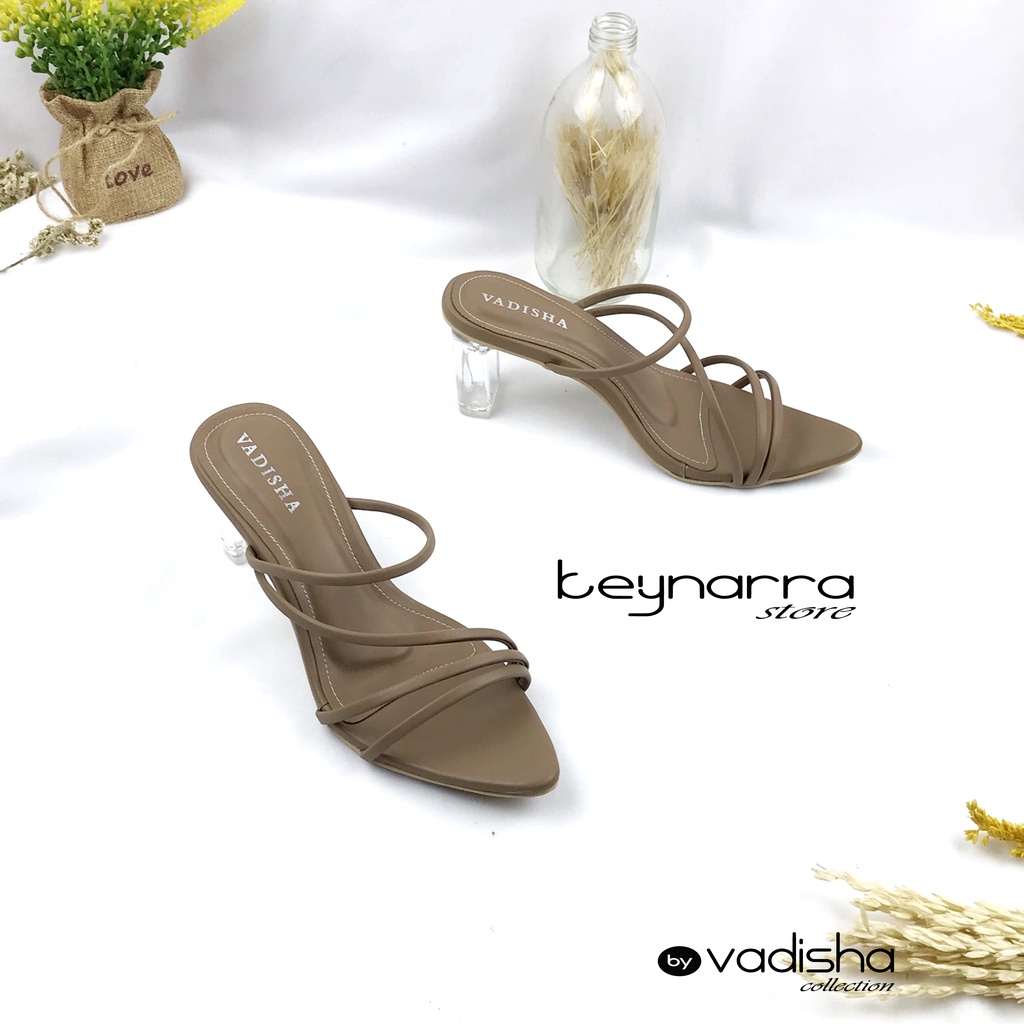 Keynarra Adeeva Sendal Wanita Heels Kaca 7 cm