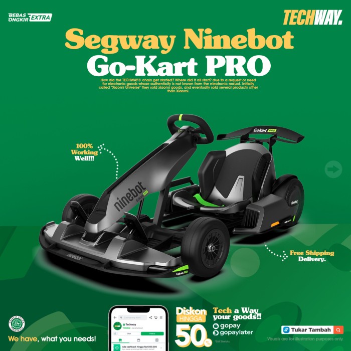 Jual Y3S*& NINEBOT SEGWAY GOKART / GO KART KIT N4MZ98 !Q> Shopee