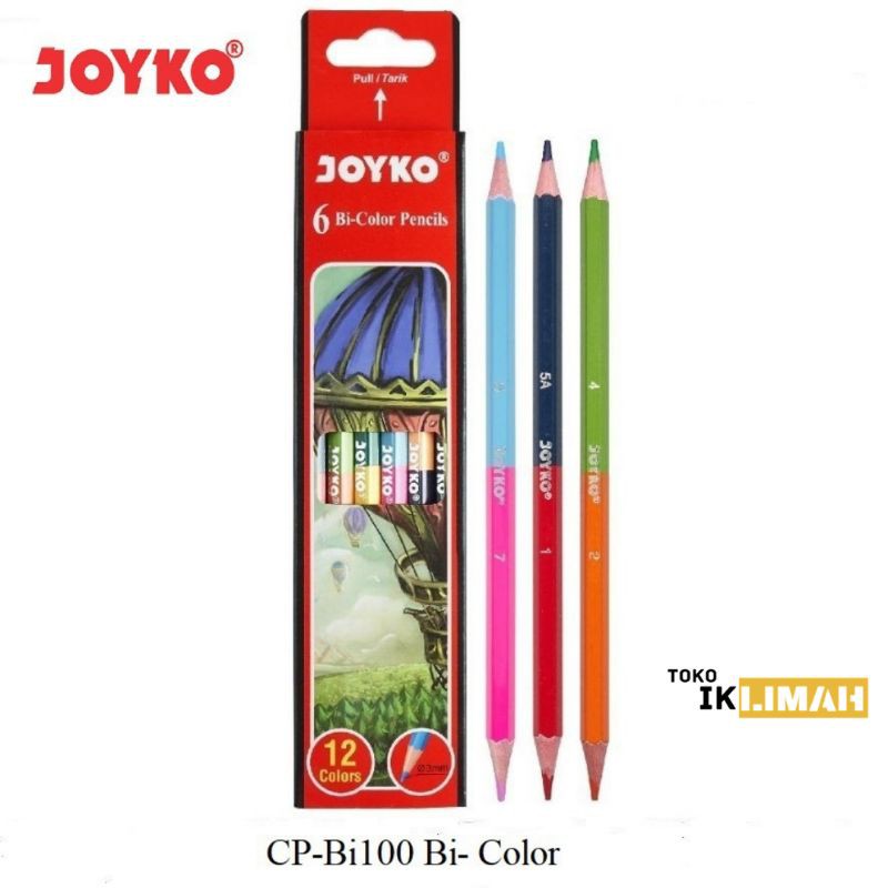 

Pensil Warna JOYKO Bi-Color 2 Sisi CP-Bi100 / Color Pencil