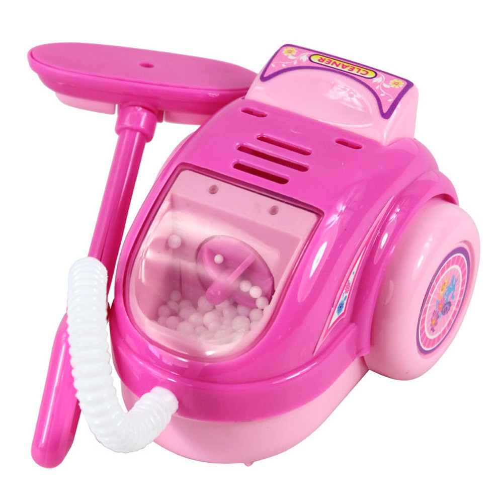 pink toy hoover