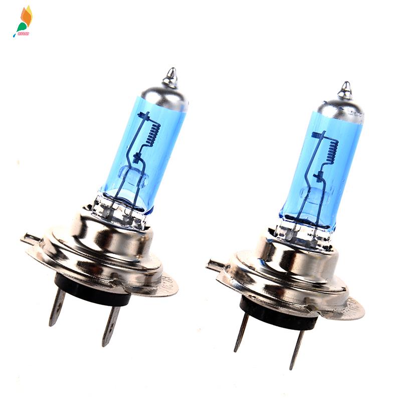 2 Pcs Lampu Depan Mobil LED H7 6000K Xenon Gas Halogen H7 100W 24V Super Terang Warna Putih