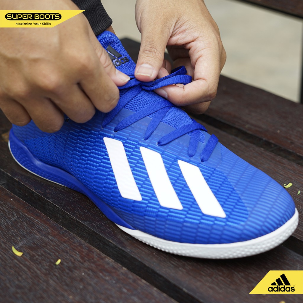 Sepatu Futsal Adidas X 19.3 IN – Royal Blue Original EG7154