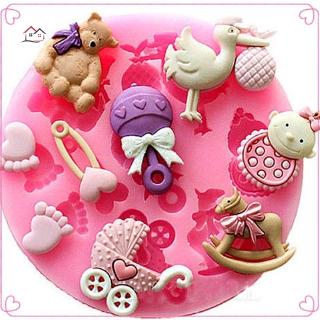 Baby Toy Chain Silicone Bake Fondant Cake Mold Chocolate Mould Sugarcraft Decor