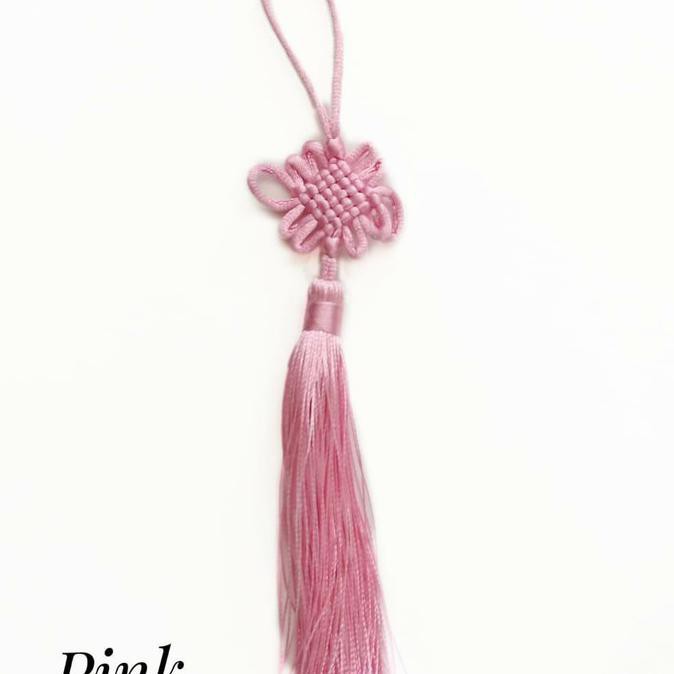 

Yang Dicari] Tassel Imlek Anyam Polos - Pink