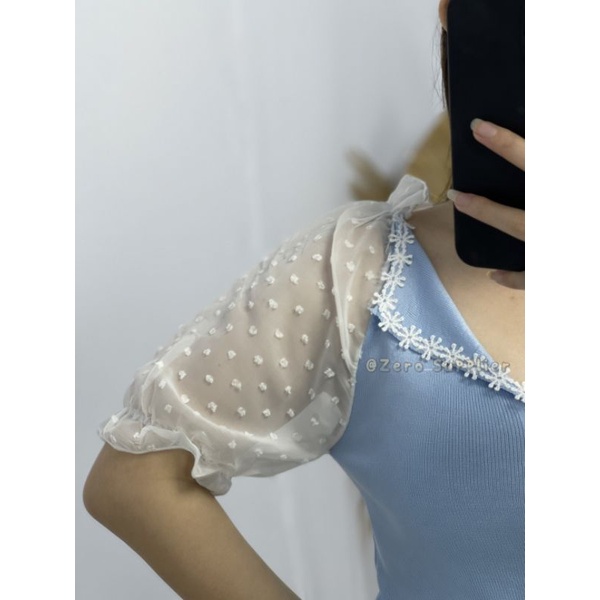 Zero~ 85008 Villy Knit Top//Atasan Kemeja & Blouse Wanita//Fashion Import-8