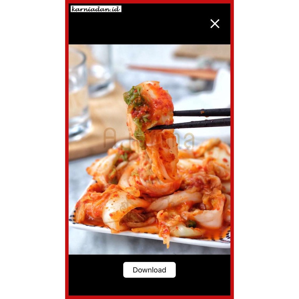 

gnidderdsaus- new original kimchi sawi halal 1 kg -asliiiiii.