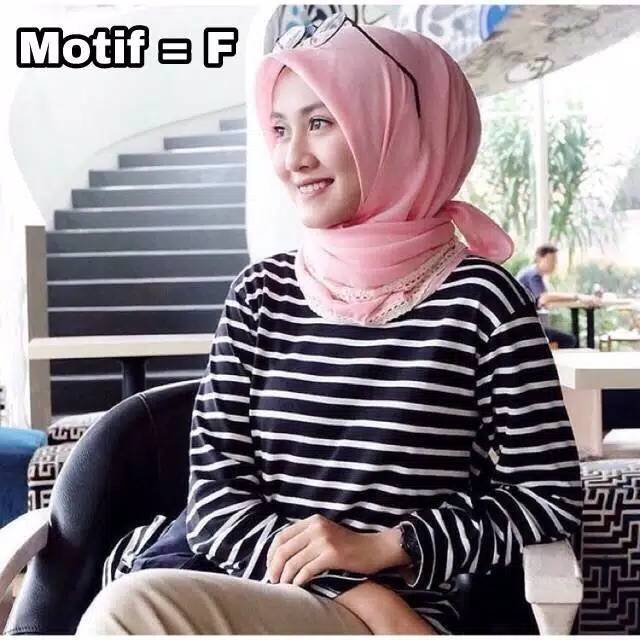 Fourfashion ATASAN BLOUSE SALUR WANITA STEVY NO.70