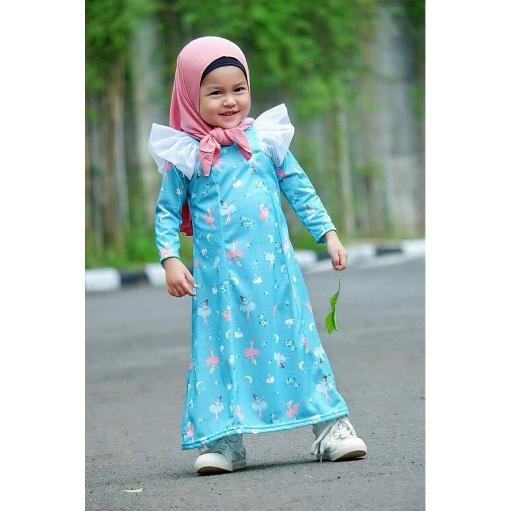 Gamis Kaos Anak Long Fairy Dress