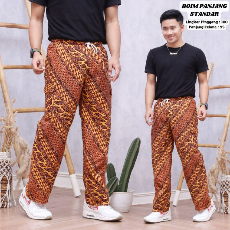 CELANA PANJANG BOIM BATIK KATUN ADEM NYAMAN SAKU SAMPING MURAH