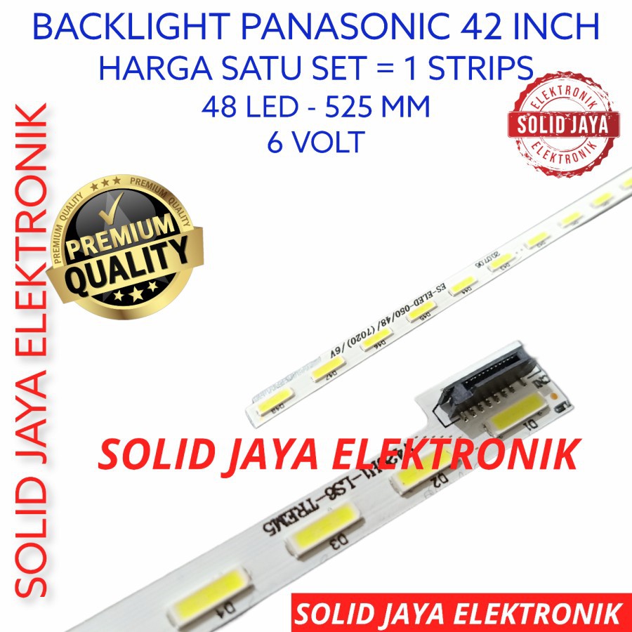 BACKLIGHT TV LED PANASONIC 42 INC TH-L42E6G TH L42E6G LAMPU BL L42 SMD IN INCH L 42 E6G FULL SET BL LAMPU SMD LIDI STRIP STRIPS BERAS THL42E6G THL42E6 G SMD