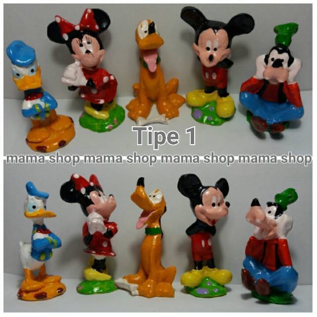 Topper Patung Kue Boneka Figure Mickey Mouse and Friend