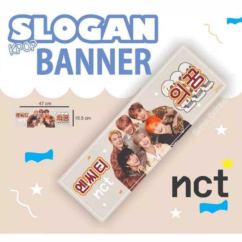 Slogan Banner Kpop 'NCT'